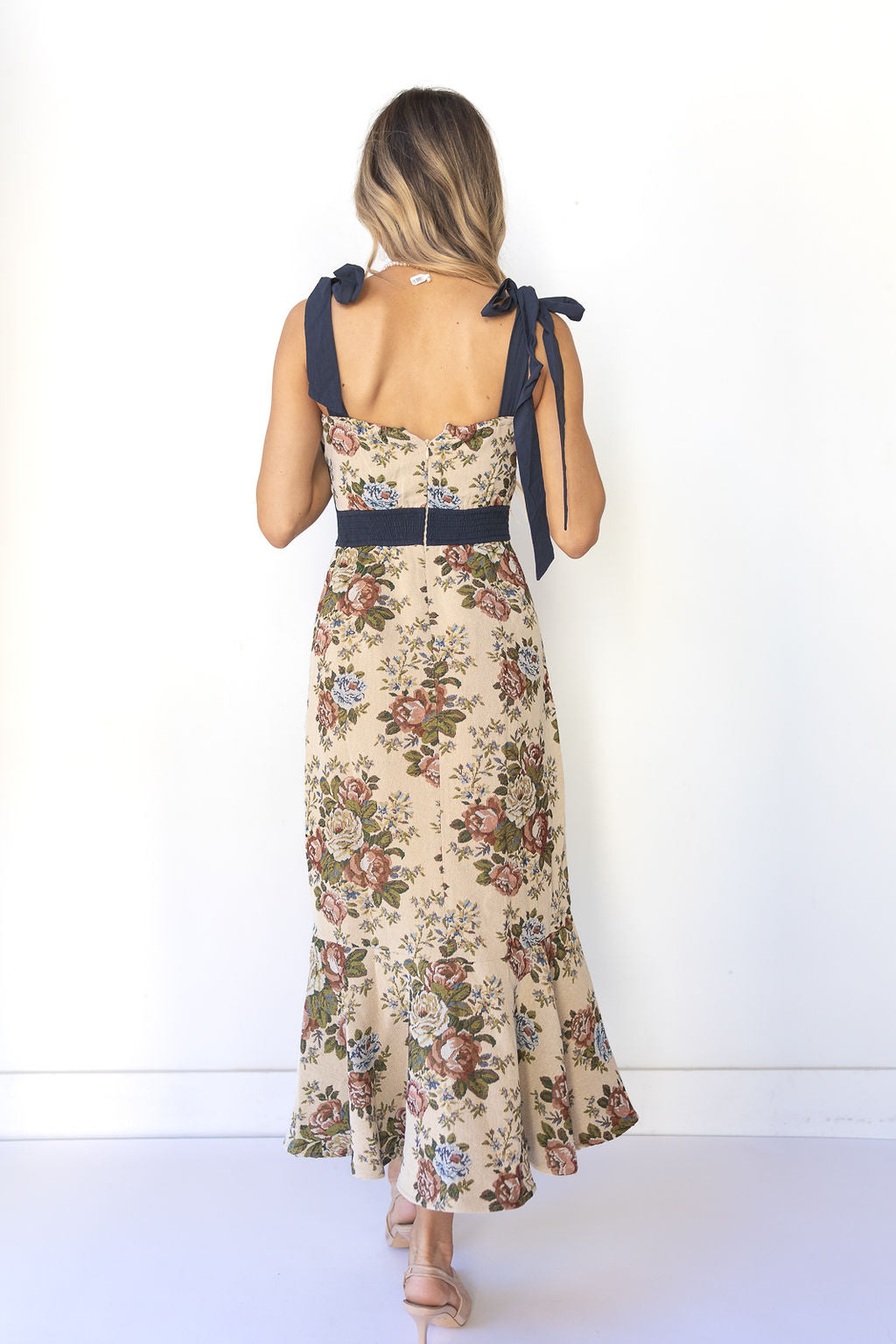 Moore-marjorie floral midi dress