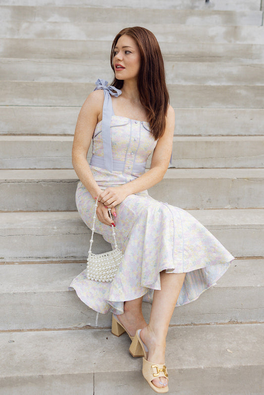 Moore-marjorie floral midi dress